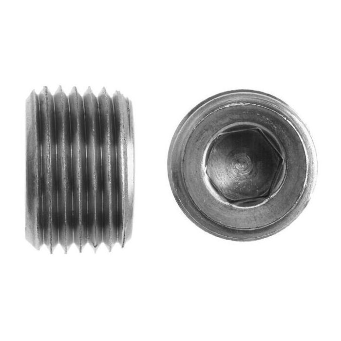 Brennan 5406-HP-04-SS Bushing Adapter - 04 NPTF HOLLOW HEX PIPE PLUG STNLS